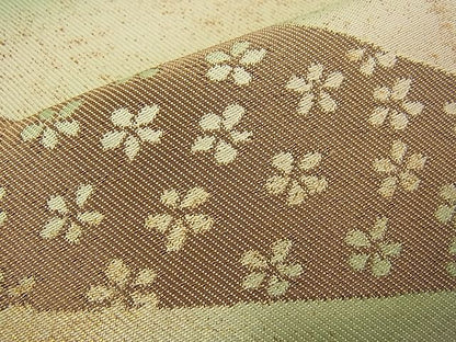 平和屋着物■六通柄袋帯 切嵌吉祥舞花文 金糸 逸品 n-wb0742