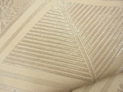 平和屋着物■全通柄袋帯 桧垣菱松花文 銀糸 逸品 n-wb0771