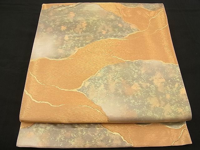平和屋着物■六通柄袋帯 佳祥 霞文 金糸 引箔 逸品 n-wb0784