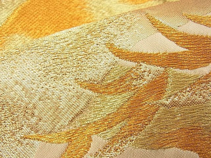 平和屋着物■六通柄袋帯 松 金糸 逸品 n-wb1117