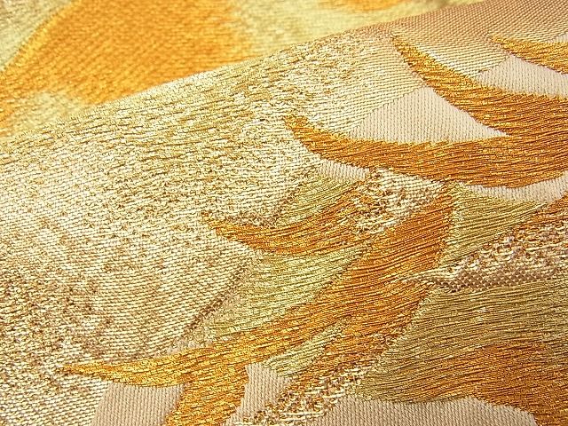 平和屋着物■六通柄袋帯 松 金糸 逸品 n-wb1117