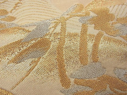 平和屋着物■六通柄袋帯 浜松 金銀糸 逸品 n-wb1147