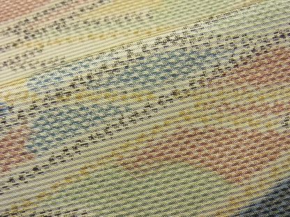 平和屋着物■上質なお召　樹林文　逸品　n-wb1625