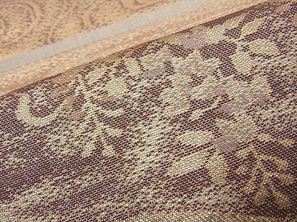 平和屋着物■六通柄袋帯 流水地紙花文 金糸 逸品 n-wb1804