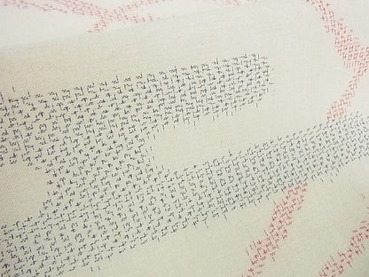 平和屋着物■夏物 お召 霞舞花文 逸品 wb3448