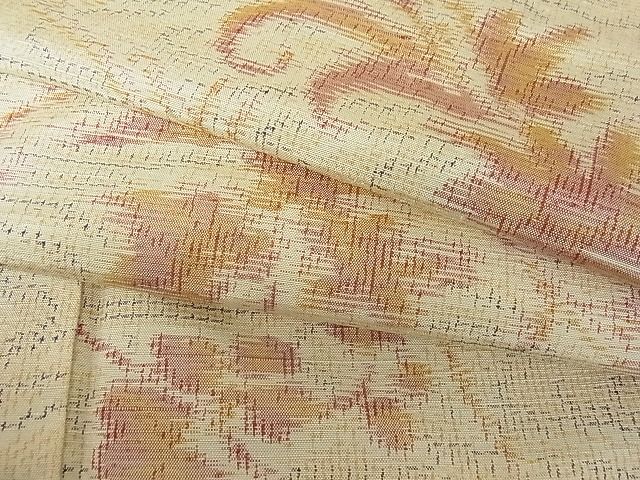 平和屋着物■上質な紬 流水唐草文 逸品 we0941