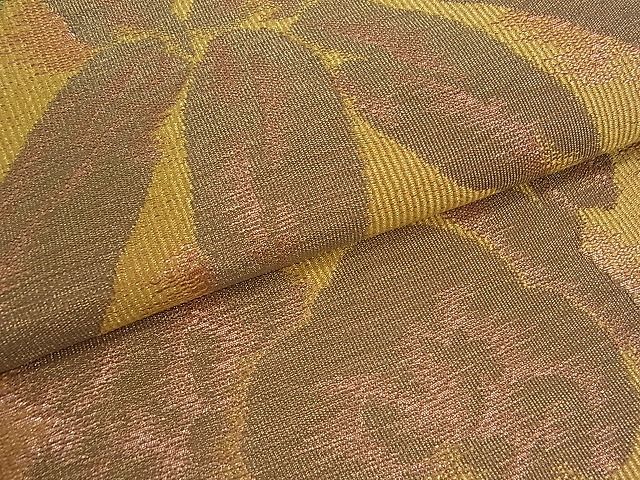 平和屋着物■六通柄袋帯 草花丸文 金糸 逸品 we1410