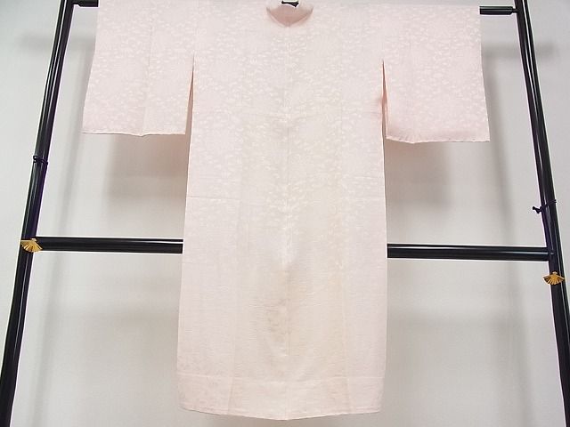 平和屋着物■上質な長襦袢 無双仕立て 枝花地紋 逸品 we1696