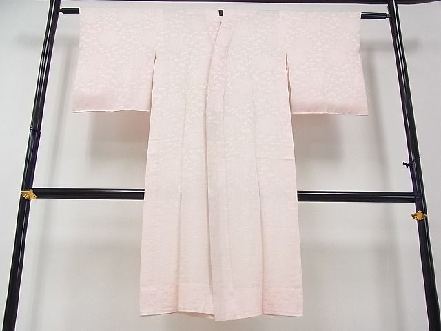 平和屋着物■上質な長襦袢 無双仕立て 枝花地紋 逸品 we1696