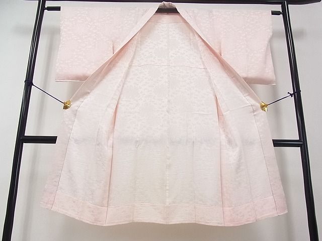 平和屋着物■上質な長襦袢 無双仕立て 枝花地紋 逸品 we1696