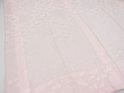 平和屋着物■上質な長襦袢 無双仕立て 枝花地紋 逸品 we1696