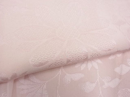 平和屋着物■上質な長襦袢 無双仕立て 枝花地紋 逸品 we1696