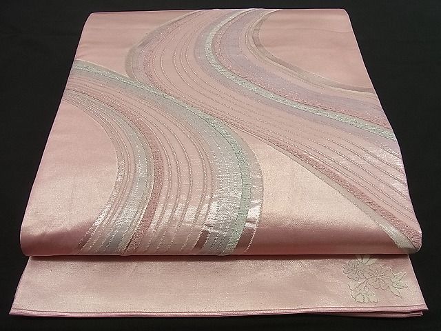 平和屋着物■六通柄袋帯 唐織 吉祥文 銀糸 逸品 n-yc1227