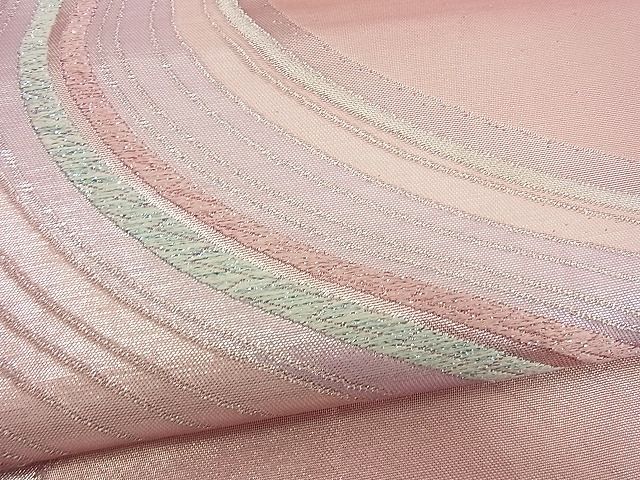 平和屋着物■六通柄袋帯 唐織 吉祥文 銀糸 逸品 n-yc1227