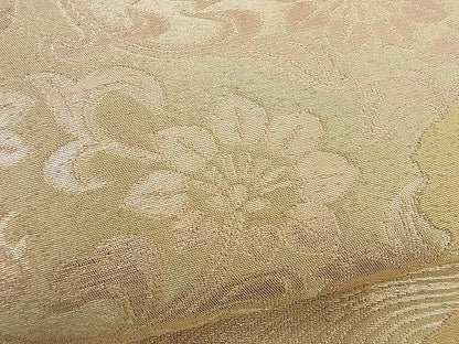 平和屋着物■六通柄袋帯 立波更紗花文 金糸 逸品 n-yc1765
