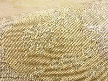 平和屋着物■六通柄袋帯 立波更紗花文 金糸 逸品 n-yc1765