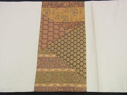 平和屋着物■西陣 太鼓柄袋帯 切嵌 鳳凰吉祥花文 金糸 逸品 n-yc1773