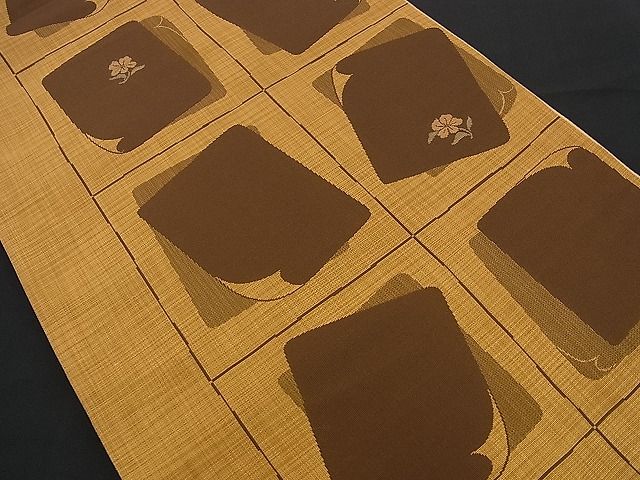平和屋着物■六通柄袋帯 翔織 吉祥花文 逸品 n-yc1774