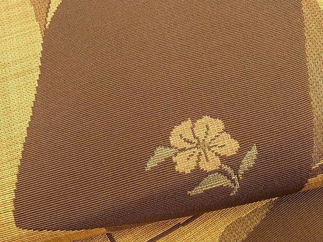 平和屋着物■六通柄袋帯 翔織 吉祥花文 逸品 n-yc1774