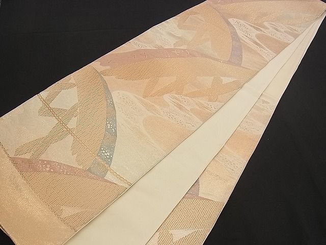 平和屋着物■西陣 六通柄袋帯 籬飛鳥文 金糸 逸品 n-yc1838