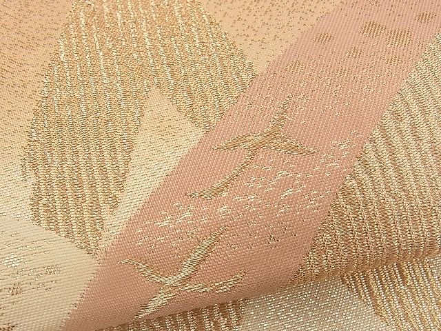 平和屋着物■西陣 六通柄袋帯 籬飛鳥文 金糸 逸品 n-yc1838