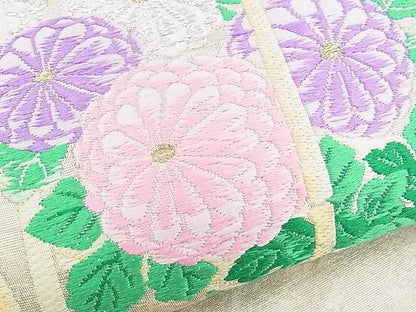 平和屋着物■六通柄袋帯 唐織 器物花文 金銀糸 逸品 n-yc2377