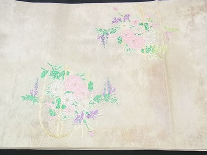 平和屋着物■六通柄袋帯 唐織 器物花文 金銀糸 逸品 n-yc2377