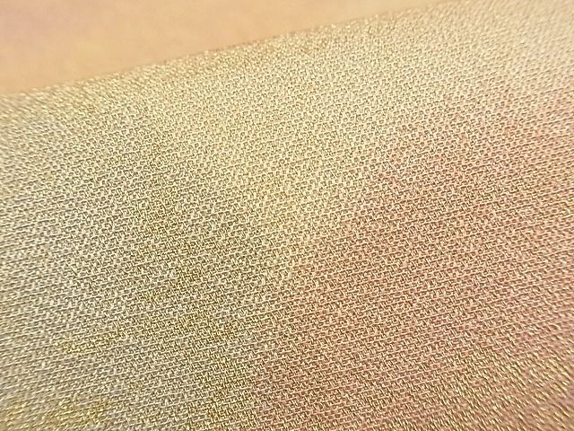 平和屋着物■全通柄袋帯 砂子綴れ 雲取り文 金糸 逸品 n-yc2379