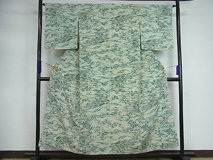 平和屋着物■上質な紬　御所解文　逸品　yc5701