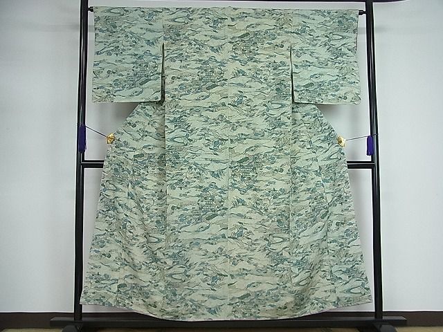 平和屋着物■上質な紬　御所解文　逸品　yc5701