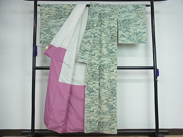 平和屋着物■上質な紬　御所解文　逸品　yc5701