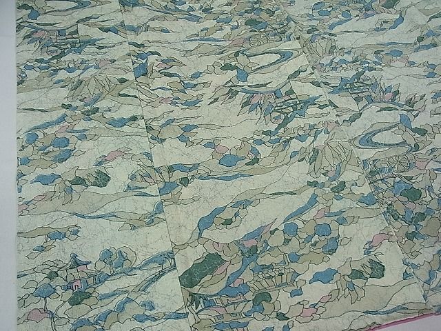 平和屋着物■上質な紬　御所解文　逸品　yc5701