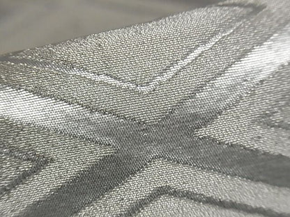 平和屋着物■六通柄袋帯 松皮菱文 銀糸 正絹 逸品 A-yi2630