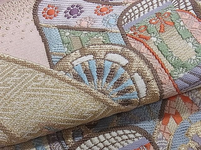 平和屋着物■六通柄袋帯 唐織 鳳凰吉祥文 金糸 逸品 yk0744
