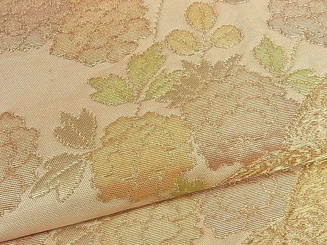 平和屋着物■六通柄袋帯 霞誰が袖花文 金糸 逸品 yk0754