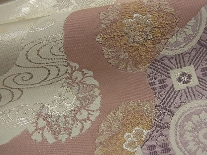 平和屋着物■六通柄袋帯 唐織 道長吉祥文 金銀糸 逸品 n-yn0118