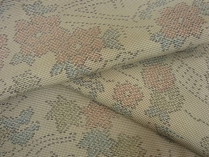 平和屋着物■上質なお召 流水風景花文 逸品 yyy2521