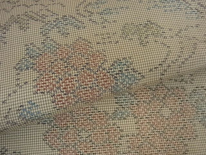 平和屋着物■上質なお召 流水風景花文 逸品 yyy2521