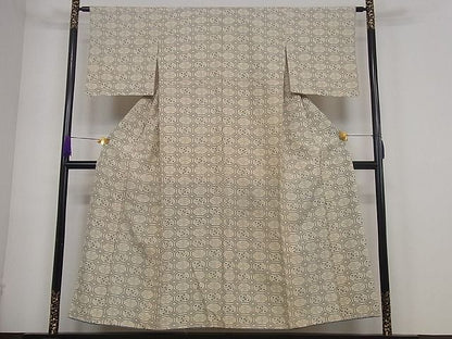 平和屋着物■上質な紬　蜀江文様　逸品　yyy2530