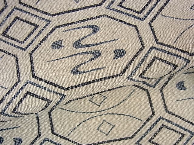 平和屋着物■上質な紬　蜀江文様　逸品　yyy2530