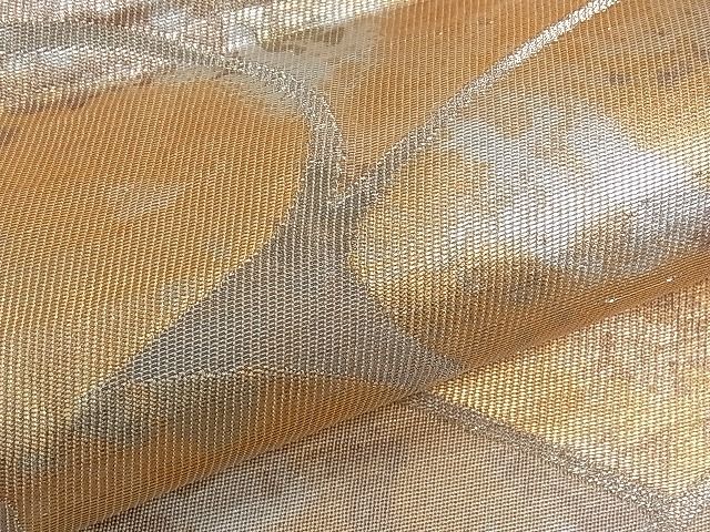 平和屋着物■六通柄袋帯　鹿吉祥文　金銀糸　逸品　ze3551