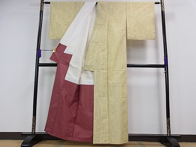 平和屋着物■上質な紬 吉祥文 逸品 ze3891