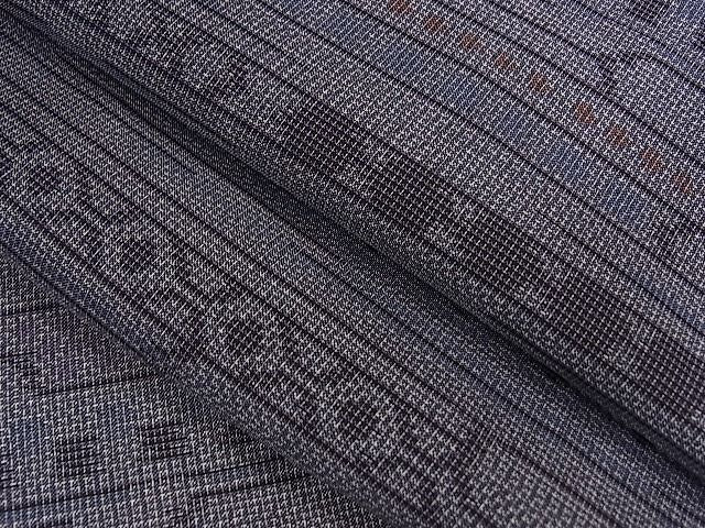 平和屋着物■上質なお召 吉祥文 逸品 ze5029