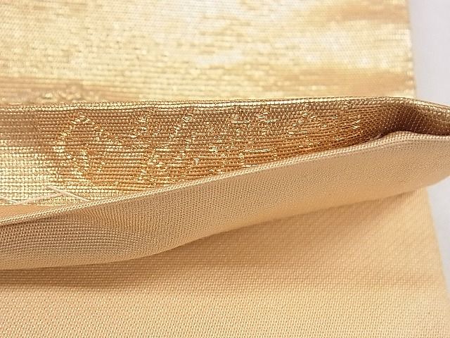 平和屋着物■六通柄袋帯 道長正倉院文 金彩箔錦 逸品 ze5641