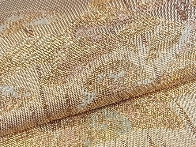 平和屋着物■六通柄袋帯　浜松文　金糸　逸品　ze5645