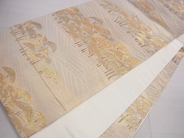 平和屋着物■六通柄袋帯　浜松文　金糸　逸品　ze5645