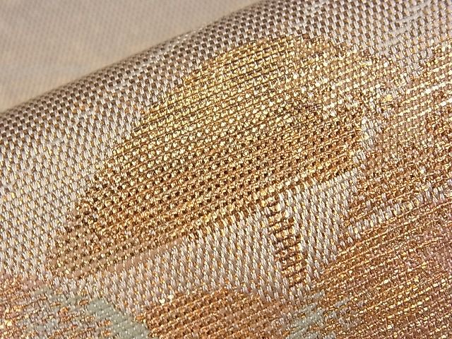平和屋着物■六通柄袋帯　浜松文　金糸　逸品　ze5645