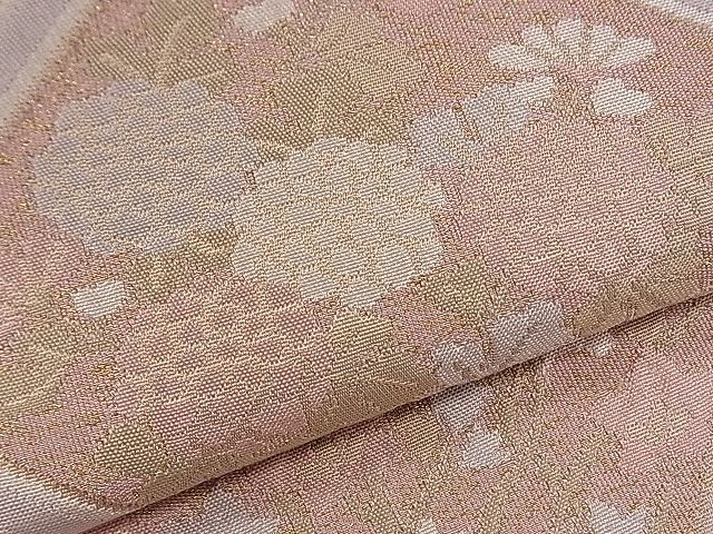 平和屋着物■六通柄袋帯 菱草花文 金糸 逸品 ze5653