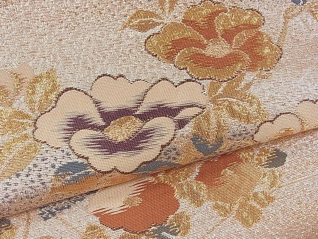 平和屋着物■六通柄袋帯　地紙枝花文　金銀糸　逸品　ze5707