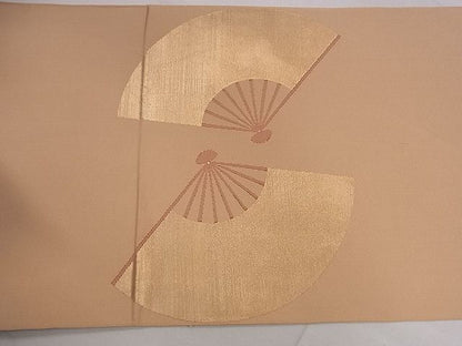 平和屋着物■太鼓柄袋帯 扇面文 金銀糸 逸品 ze5717